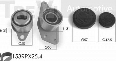 TREVI AUTOMOTIVE kd1014 -  Комплект ремня ГРМ